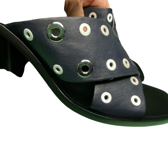 Rag & Bone Paige Sandals NEW Blue Black Sz 8 - Picture 4 of 16